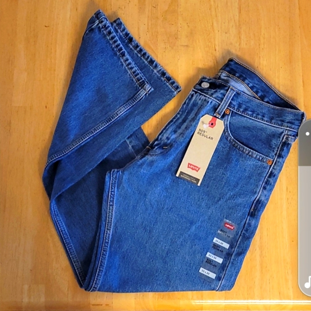 Levi's 505 Regular Mens Jeans 33 x 32